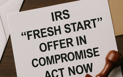Can’t Pay What You Owe the IRS? This Is Your Golden Window to Act