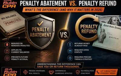 Penalty Abatement vs. Penalty Refund: What’s the Difference (And Why It Matters in 2026)