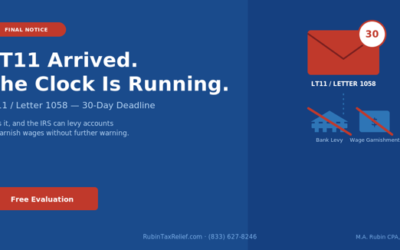Missed Your LT11 Deadline? What Happens After the IRS’s Final Notice in 2026